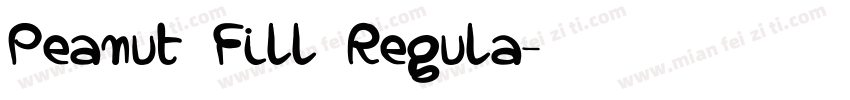 Peanut Fill Regula字体转换